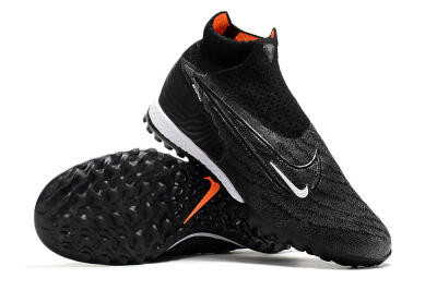 Nike Phantom GX Elite DF Black Pack TF Artificial Turf Soccer Shoes - Black/White/Orange