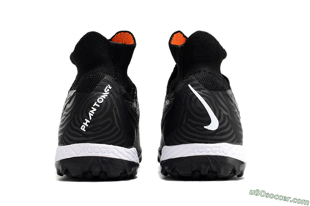 Nike Phantom GX Elite DF Black Pack TF Artificial Turf Soccer Shoes - Black/White/Orange 6