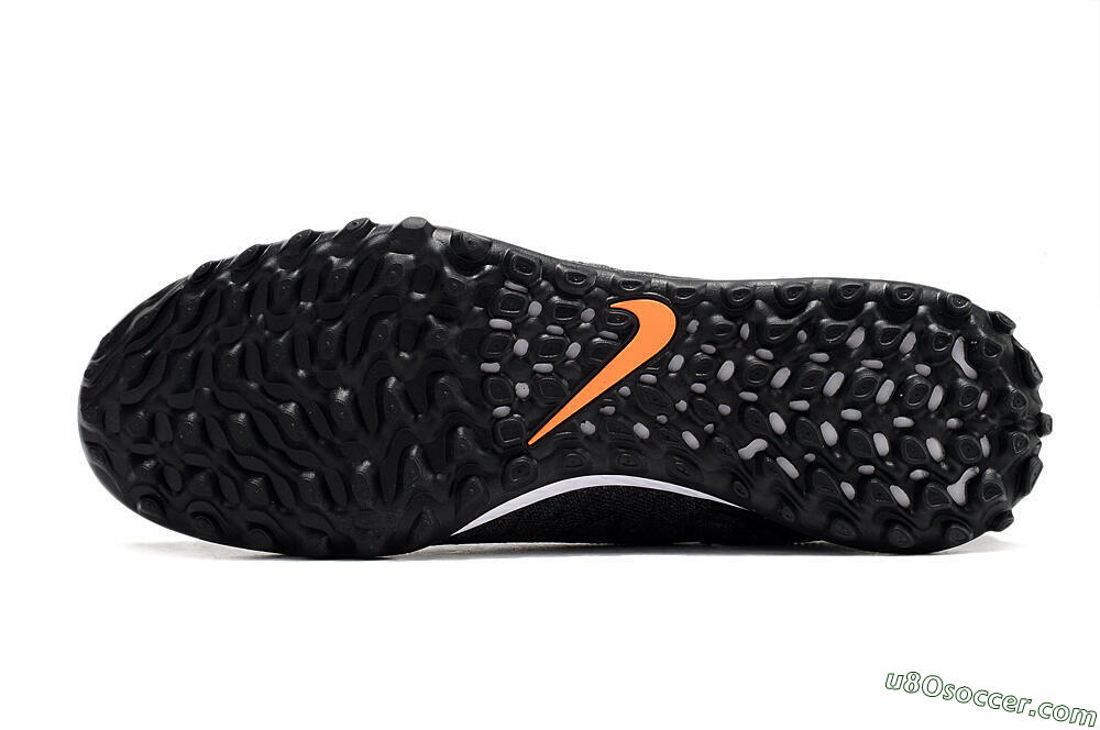 Nike Phantom GX Elite DF Black Pack TF Artificial Turf Soccer Shoes - Black/White/Orange 7