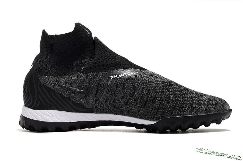 Nike Phantom GX Elite DF Black Pack TF Artificial Turf Soccer Shoes - Black/White/Orange 4