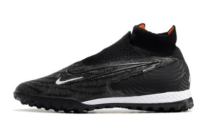 Nike Phantom GX Elite DF Black Pack TF Artificial Turf Soccer Shoes - Black/White/Orange