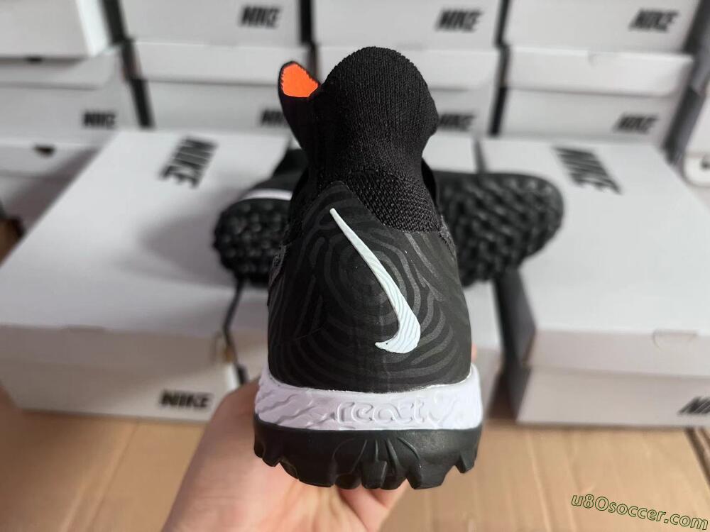 Nike Phantom GX Elite DF Black Pack TF Artificial Turf Soccer Shoes - Black/White/Orange