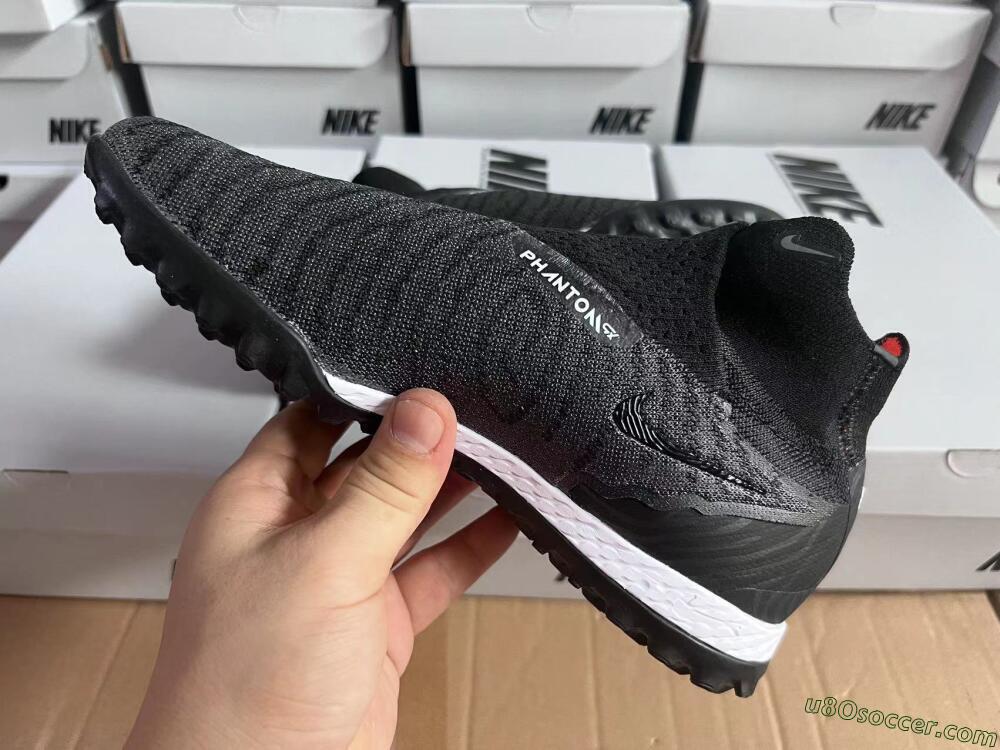 Nike Phantom GX Elite DF Black Pack TF Artificial Turf Soccer Shoes - Black/White/Orange