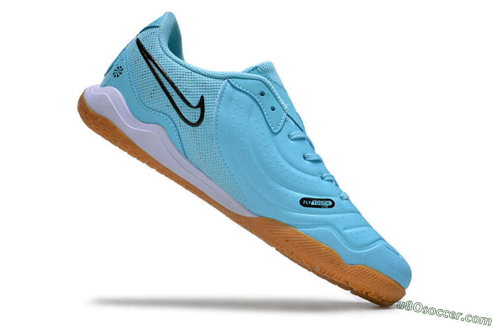 Nike Tiempo Legend 10 IC Indoor & Futsal Soccer Shoes - Blue/Black/White/Brown 4