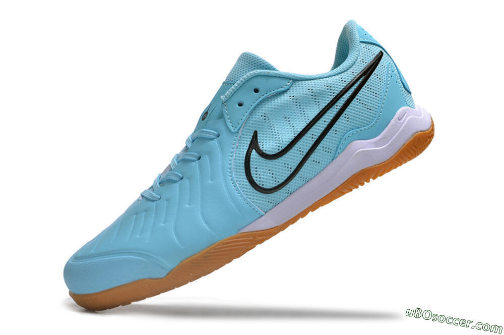 Nike Tiempo Legend 10 IC Indoor & Futsal Soccer Shoes - Blue/Black/White/Brown 5