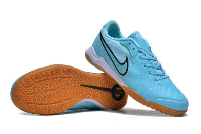 Nike Tiempo Legend 10 IC Indoor & Futsal Soccer Shoes - Blue/Black/White/Brown