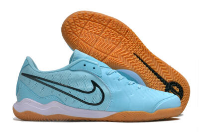 Nike Tiempo Legend 10 IC Indoor & Futsal Soccer Shoes - Blue/Black/White/Brown