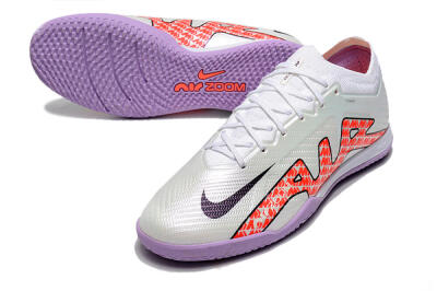Nike Air Zoom Mercurial Vapor 15 Elite IC Futsal/Indoor Soccer Shoes - White/Red/Black