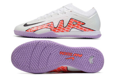 Nike Air Zoom Mercurial Vapor 15 Elite IC Futsal/Indoor Soccer Shoes - White/Red/Black