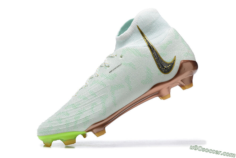 Nike Phantom Luna Elite United Golden Pack FG Firm Ground Soccer Cleats - Jade/Black/Gold 7