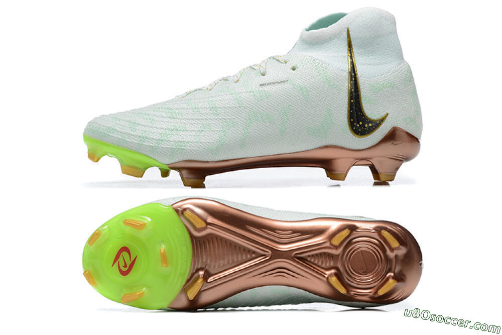 Nike Phantom Luna Elite United Golden Pack FG Firm Ground Soccer Cleats - Jade/Black/Gold 0