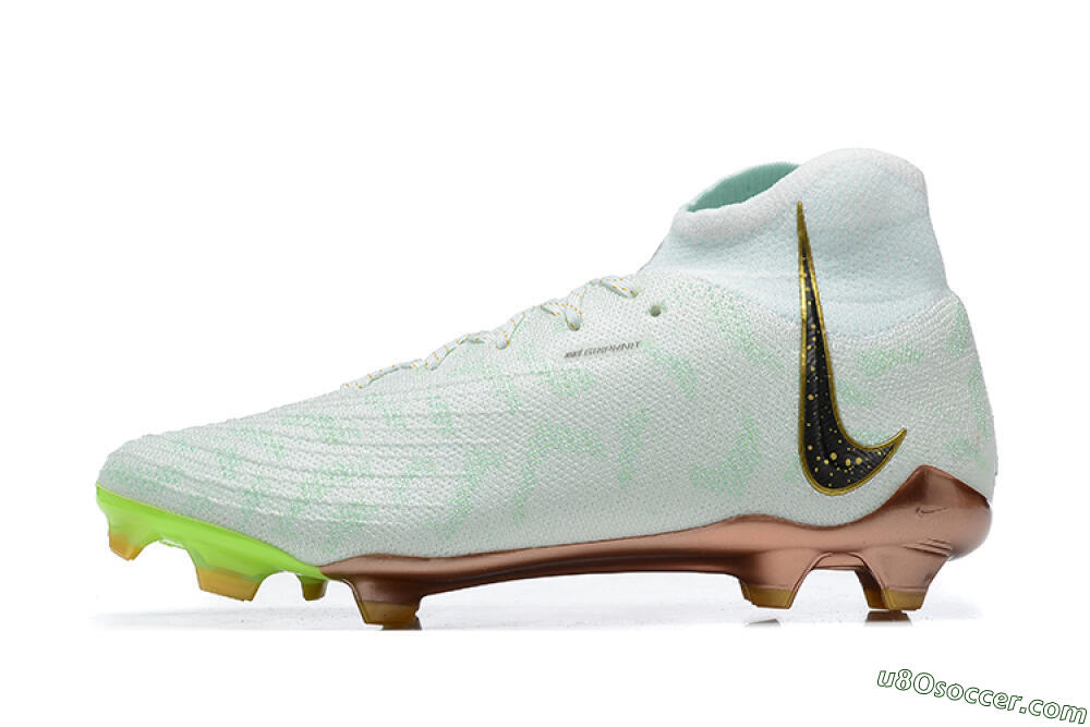 Nike Phantom Luna Elite United Golden Pack FG Firm Ground Soccer Cleats - Jade/Black/Gold 2