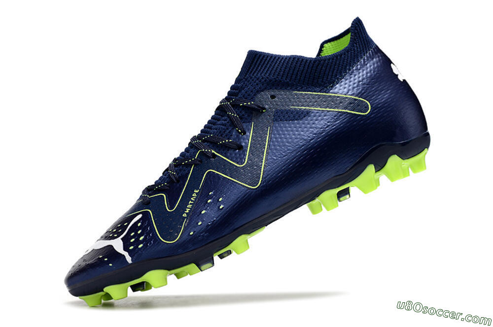 Puma Future Ultimate MG Firm Ground Soccer Cleats - Blue/Yellow/White 5