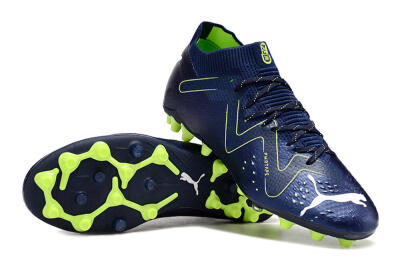 Puma Future Ultimate MG Firm Ground Soccer Cleats - Blue/Yellow/White