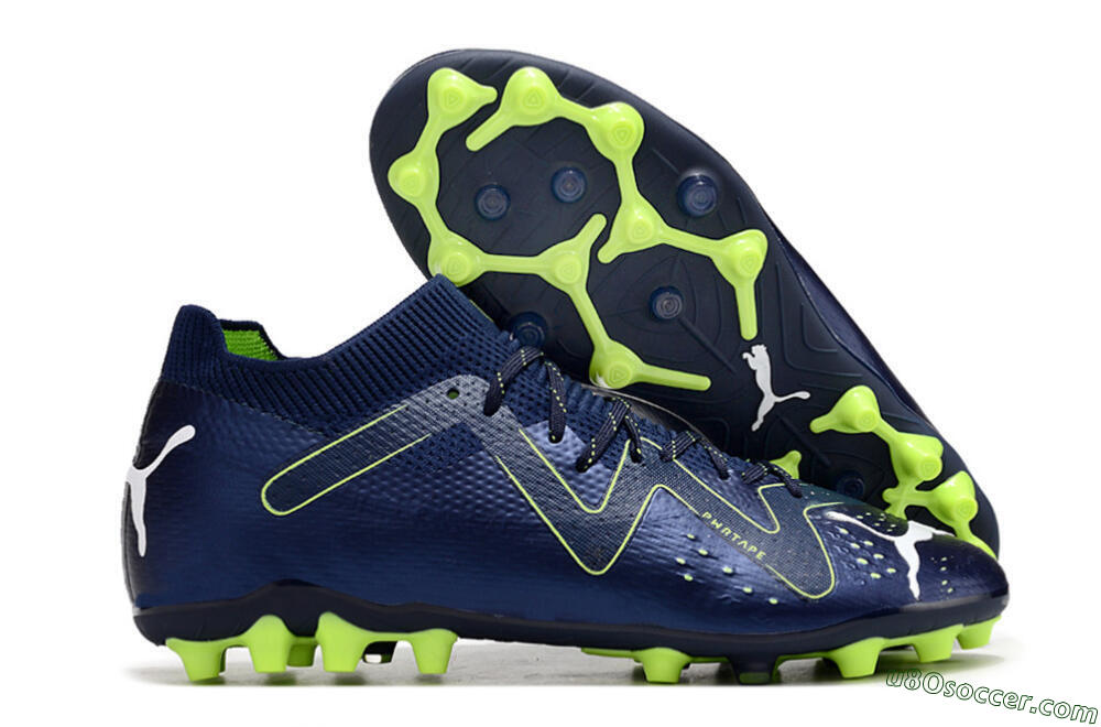 Puma Future Ultimate MG Firm Ground Soccer Cleats - Blue/Yellow/White 1