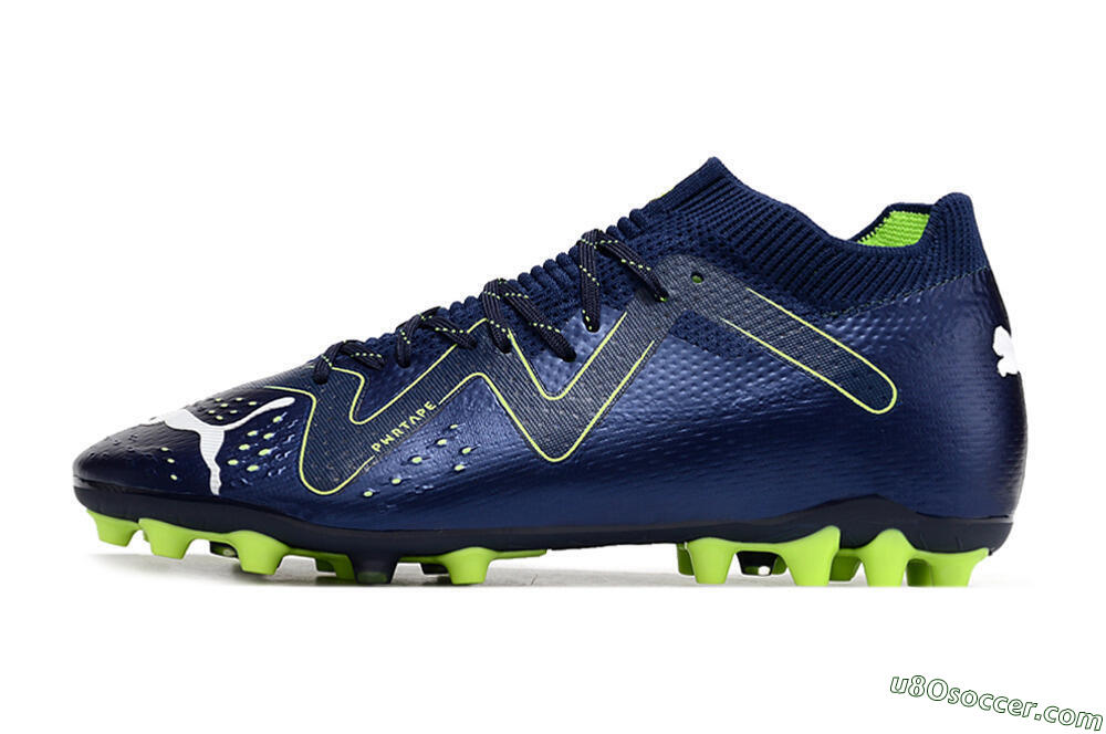 Puma Future Ultimate MG Firm Ground Soccer Cleats - Blue/Yellow/White 2