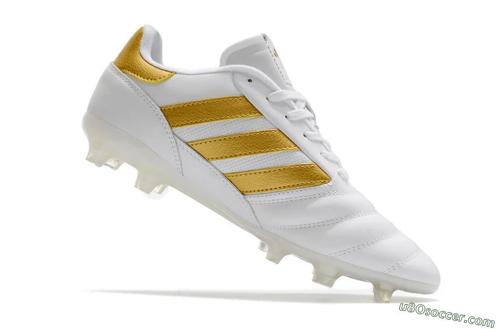 White and Gold FG Soccer Cleats Top Choice for Mundial Performance
