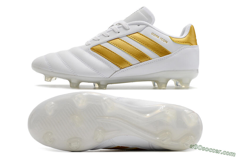 Adidas Copa Mundial.1 FG Firm Ground Soccer Cleats - White/Gold 0
