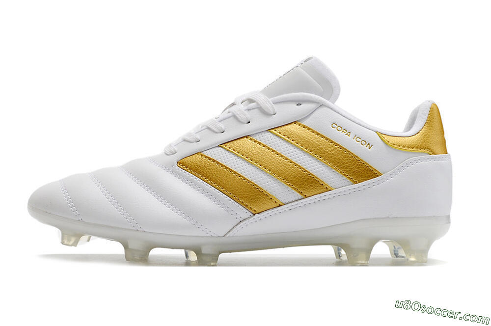 Adidas Copa Mundial.1 FG Firm Ground Soccer Cleats - White/Gold 2