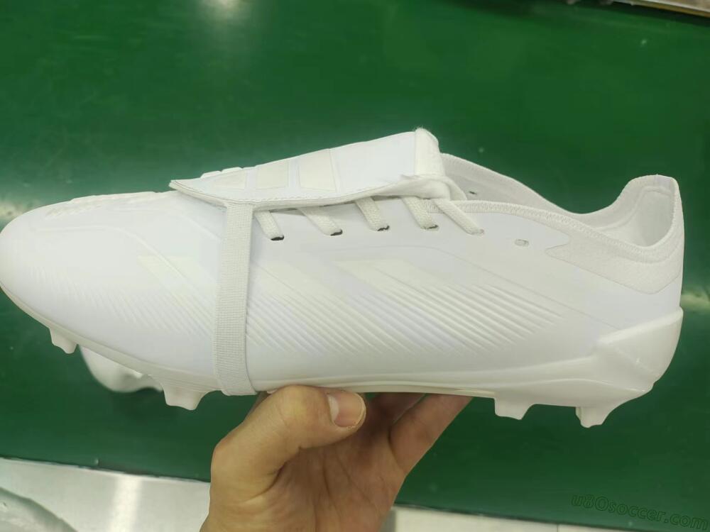 Adidas Predator Elite Foldover Tongue FG Firm Ground Soccer Cleats - White/Beige