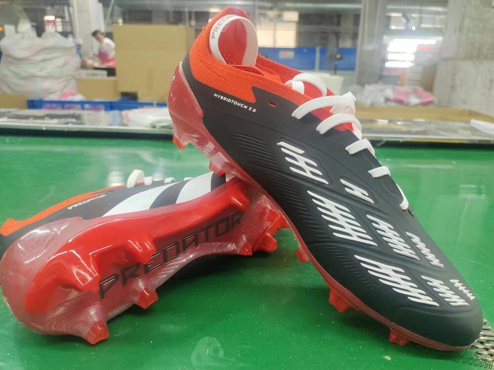 Adidas Predator Elite Foldover Tongue FG Firm Ground Soccer Cleats - Black/White/Red