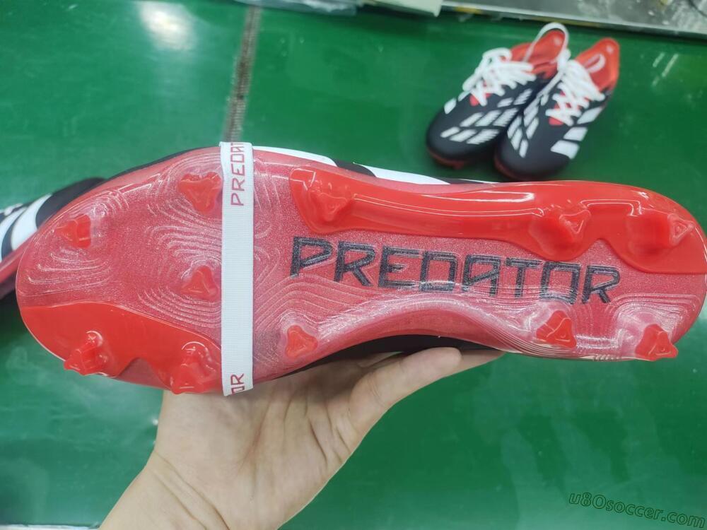 Adidas Predator Elite Foldover Tongue FG Firm Ground Soccer Cleats - Black/White/Red