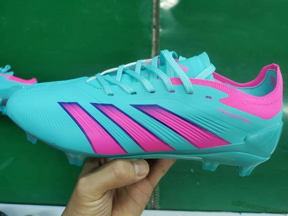 Adidas Predator Accuracy FG Firm Ground Soccer Cleats - Jade/Pink/Purple