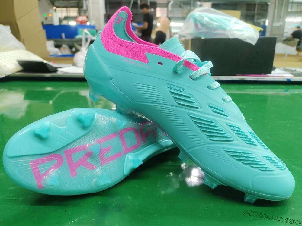 Adidas Predator Accuracy FG Firm Ground Soccer Cleats - Jade/Pink/Purple
