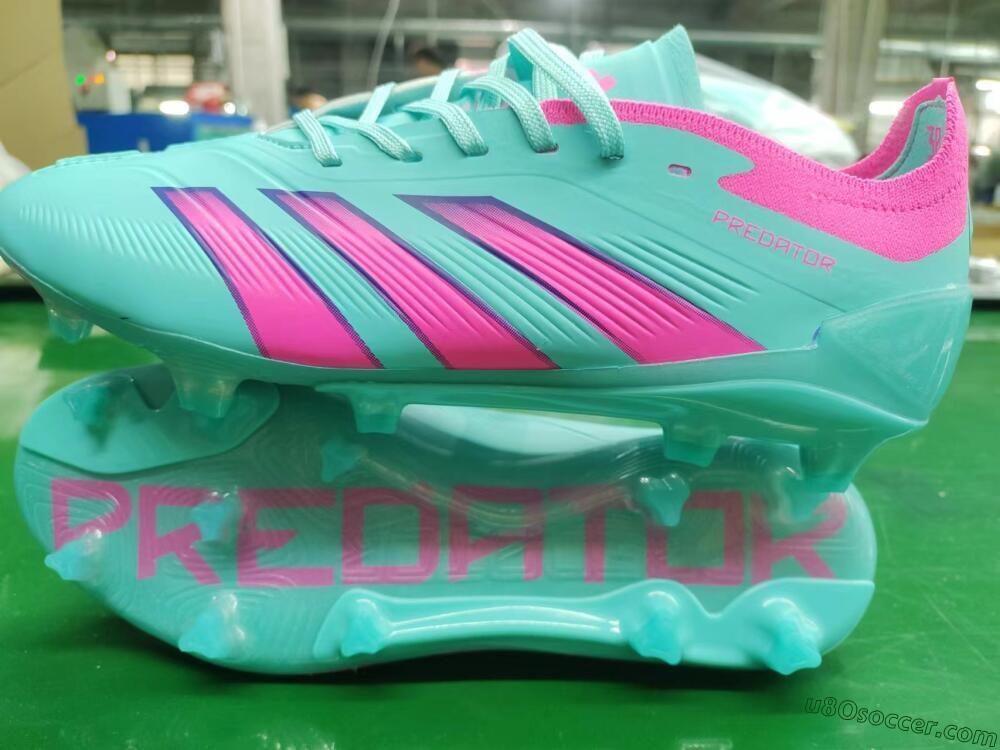 Adidas Predator Accuracy FG Firm Ground Soccer Cleats - Jade/Pink/Purple