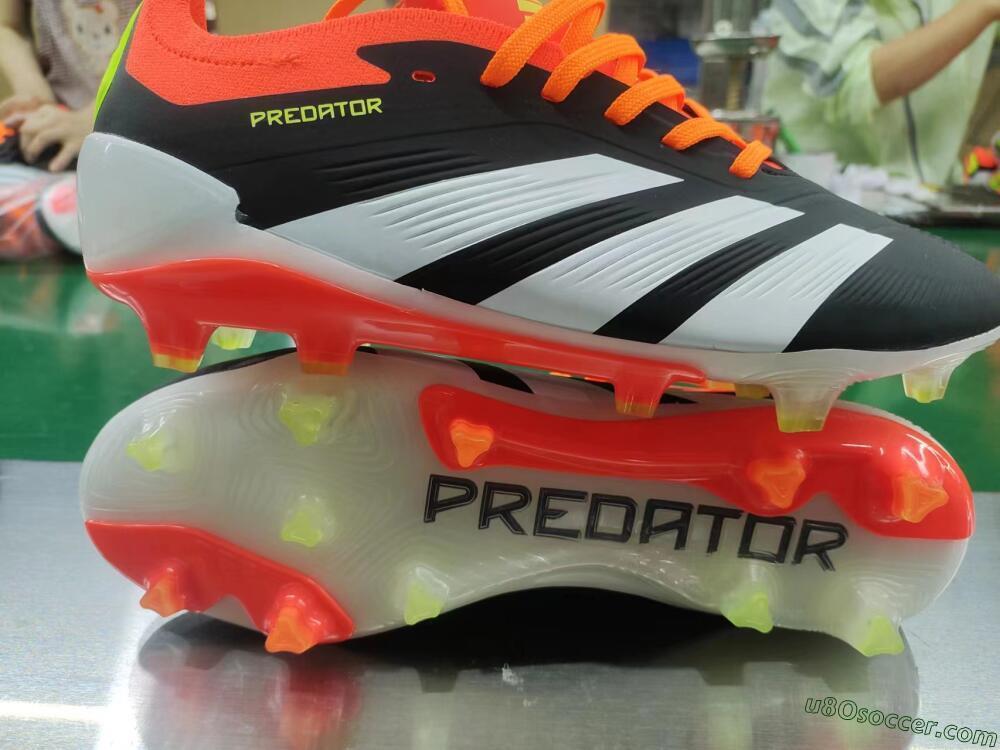Adidas Predator Elite FG Firm Ground Soccer Cleats - Black/White/Pink