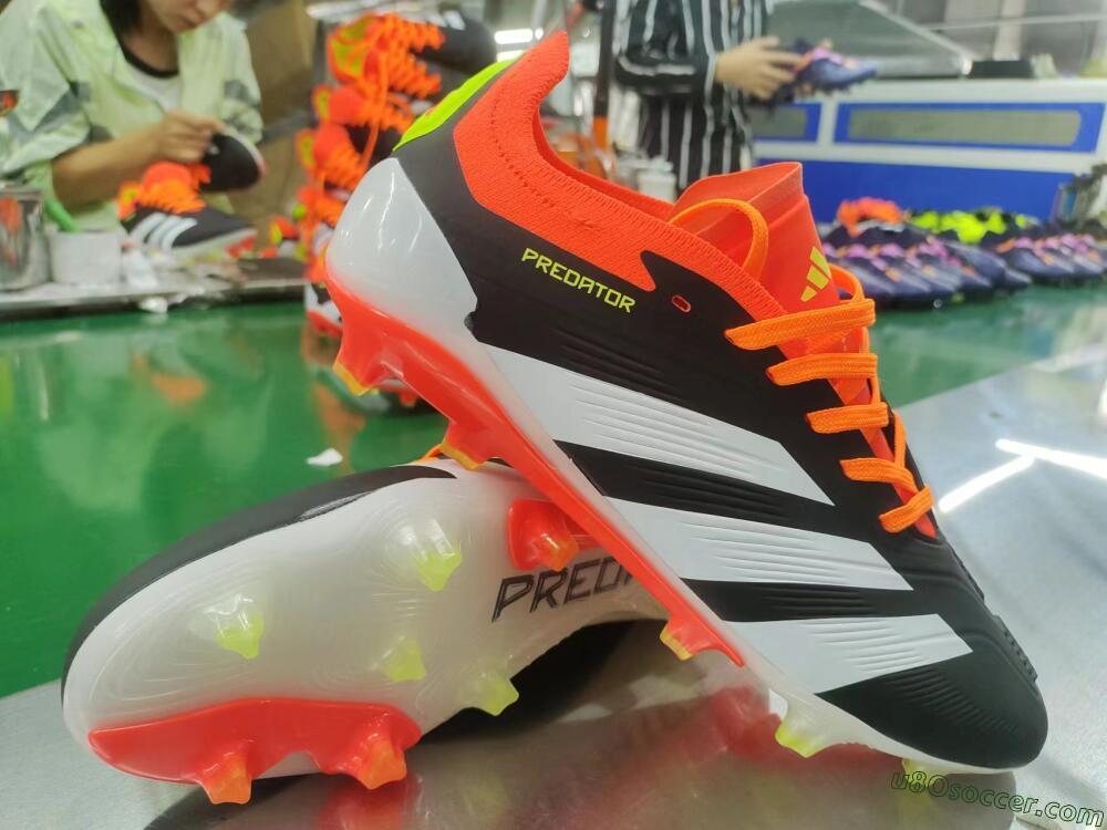 Adidas Predator Elite FG Firm Ground Soccer Cleats - Black/White/Pink