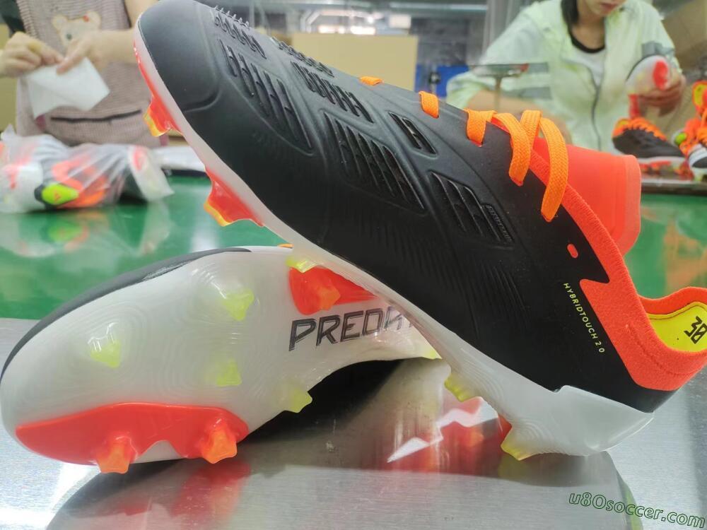 Adidas Predator Elite FG Firm Ground Soccer Cleats - Black/White/Pink