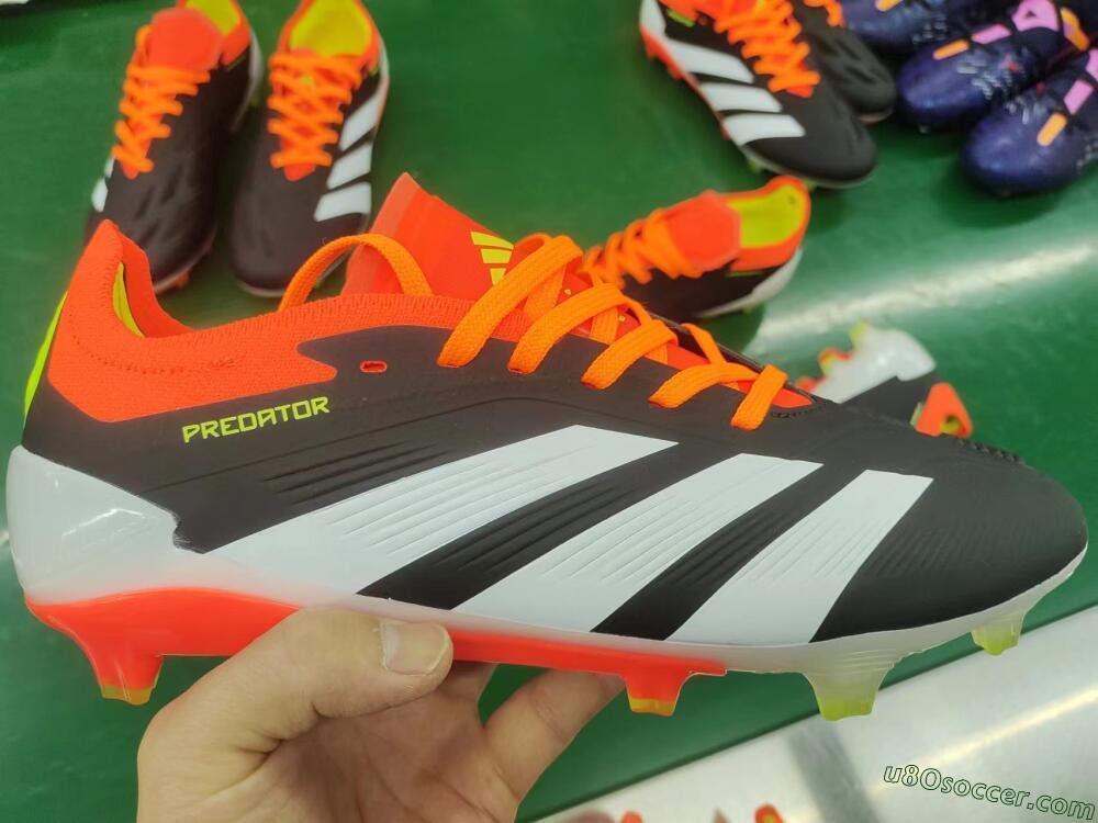 Adidas Predator Elite FG Firm Ground Soccer Cleats - Black/White/Pink