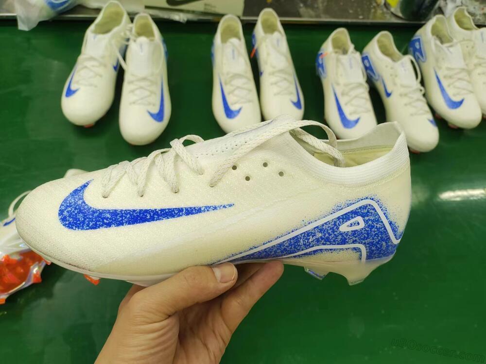 Nike Air Zoom Mercurial Vapor 16 Elite FG Firm Ground Soccer Cleats - Beige/Blue/Orange