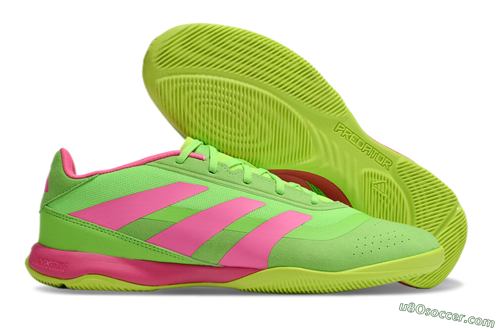 Adidas Predator 24 Elite IC Indoor & Futsal Soccer Shoes - Yellow/Pink 1