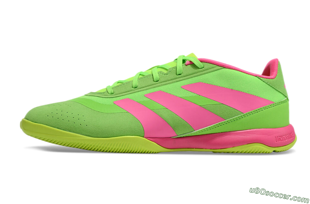 Adidas Predator 24 Elite IC Indoor & Futsal Soccer Shoes - Yellow/Pink 2
