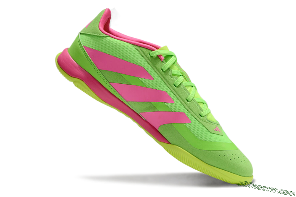 Adidas Predator 24 Elite IC Indoor & Futsal Soccer Shoes - Yellow/Pink 4