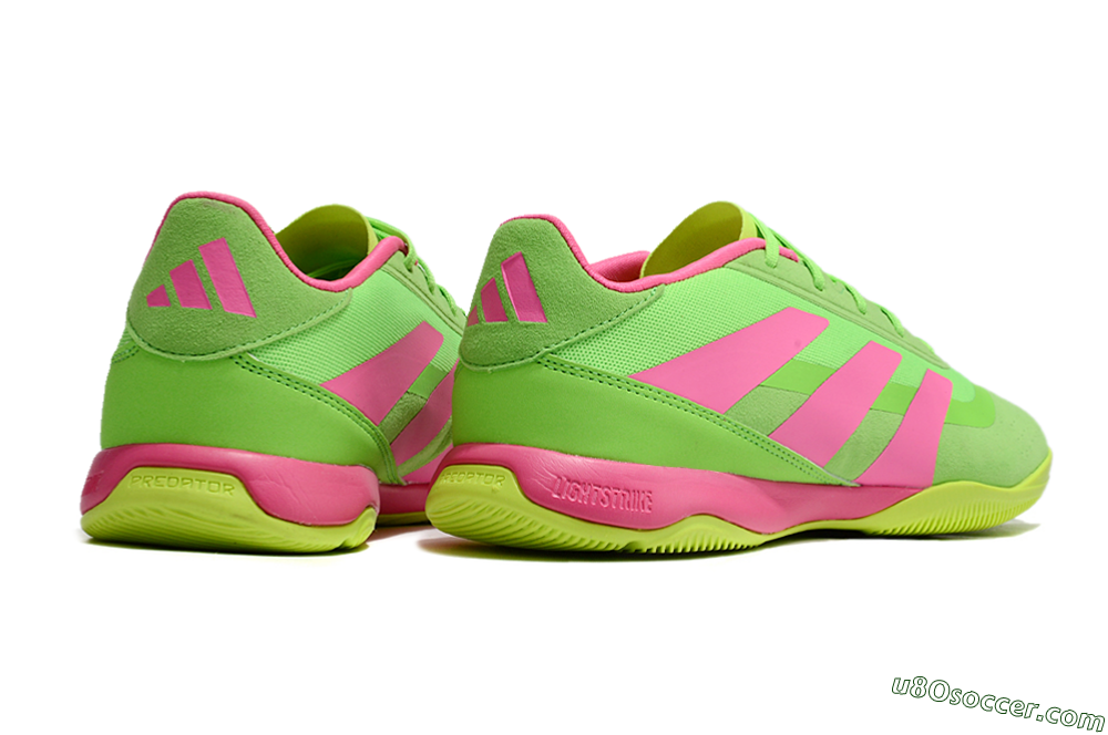 Adidas Predator 24 Elite IC Indoor & Futsal Soccer Shoes - Yellow/Pink 6