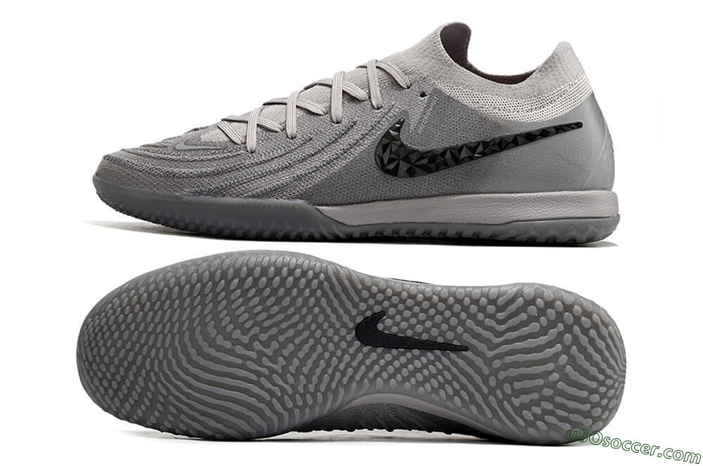 Nike Phantom GX 2 Elite IC Indoor & Futsal Soccer Shoes - Grey/Black 0