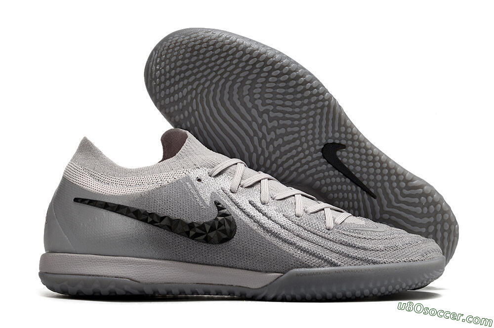 Nike Phantom GX 2 Elite IC Indoor & Futsal Soccer Shoes - Grey/Black 1