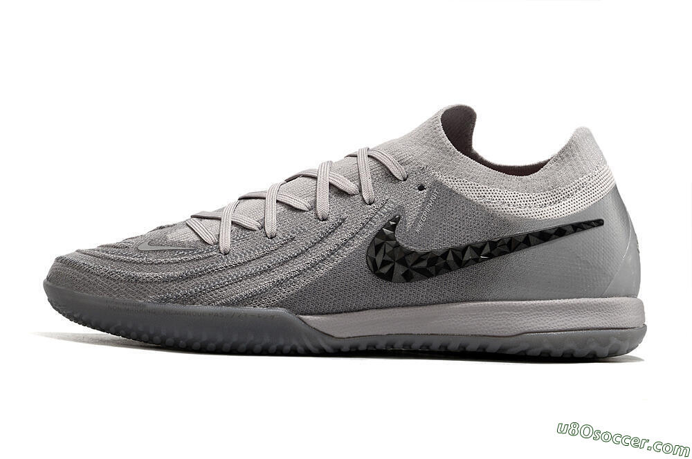 Nike Phantom GX 2 Elite IC Indoor & Futsal Soccer Shoes - Grey/Black 2