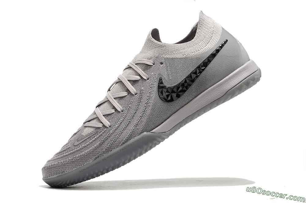Nike Phantom GX 2 Elite IC Indoor & Futsal Soccer Shoes - Grey/Black 5