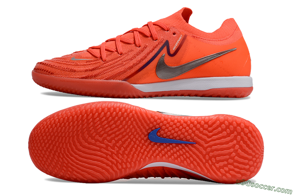 Nike Phantom GX 2 Elite IC Indoor & Futsal Soccer Shoes - Red/Silver/Blue 0