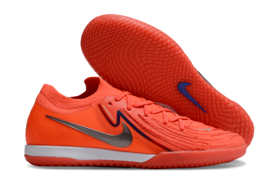 Nike Phantom GX 2 Elite IC Indoor & Futsal Soccer Shoes - Red/Silver/Blue