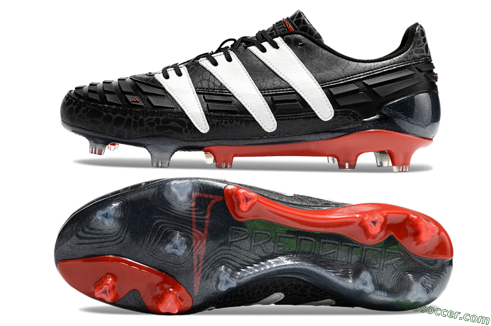 Adidas Predator Accelerator 94 FG Firm Ground Soccer Cleats - Black/White/Red 0