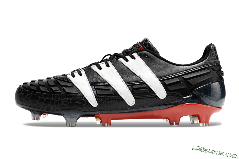 Adidas Predator Accelerator 94 FG Firm Ground Soccer Cleats - Black/White/Red 2