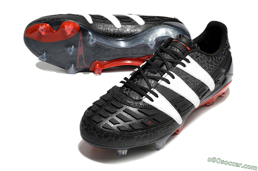 Adidas Predator Accelerator 94 FG Firm Ground Soccer Cleats - Black/White/Red 3