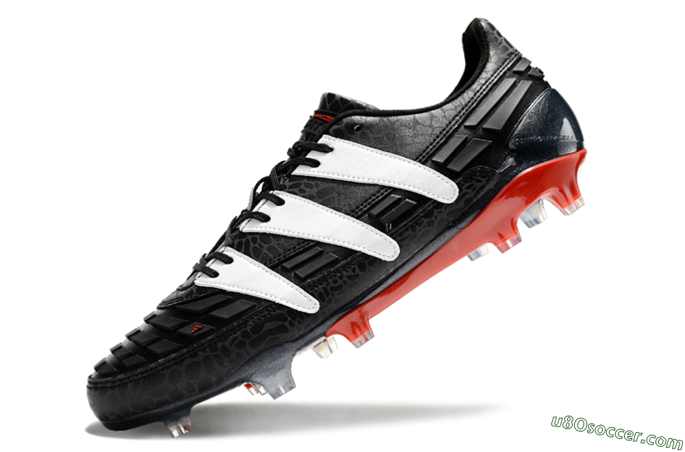 Adidas Predator Accelerator 94 FG Firm Ground Soccer Cleats - Black/White/Red 5