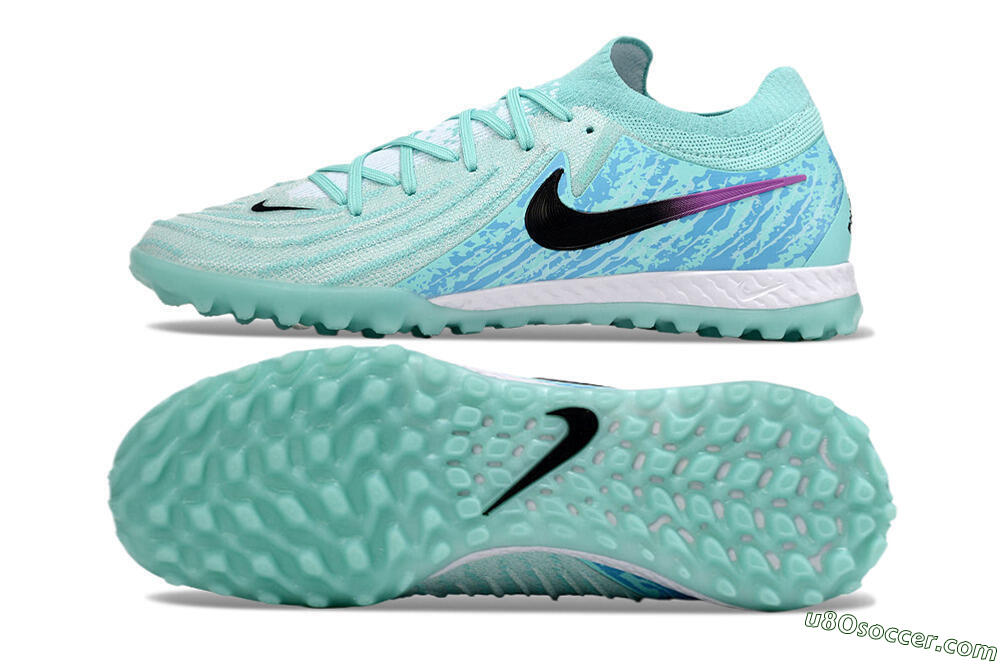 Nike Phantom GX 2 Elite TF Artificial Turf Soccer Shoes - Jade/Blue/Black 0
