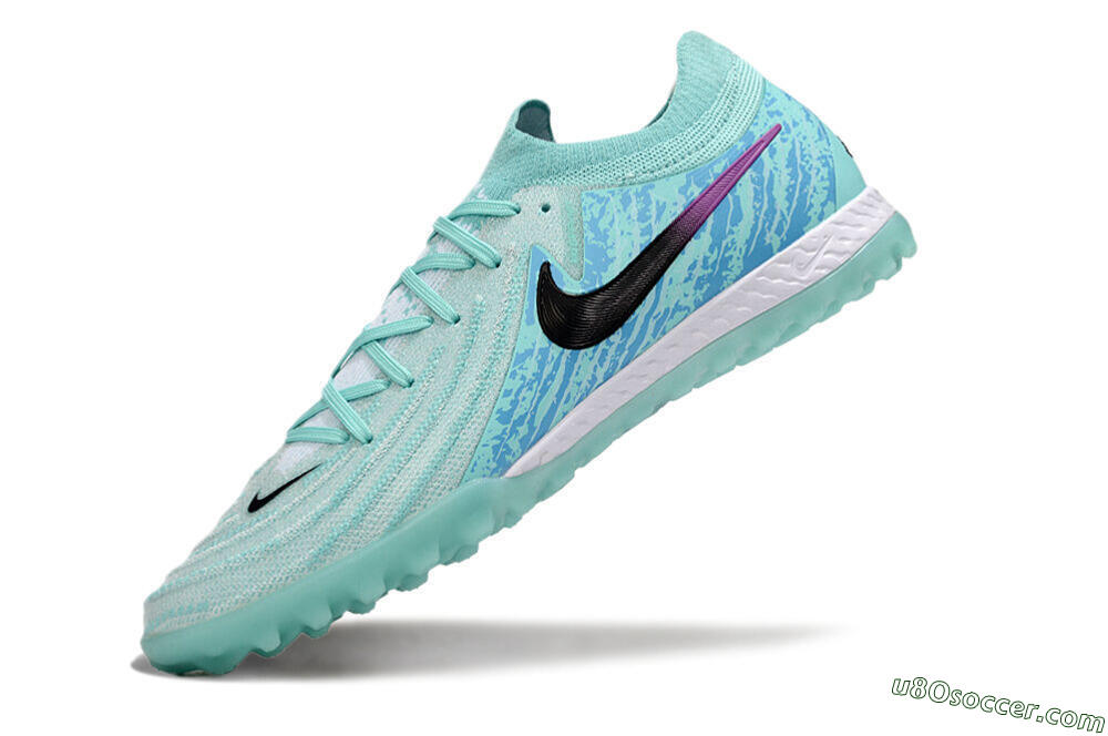 Nike Phantom GX 2 Elite TF Artificial Turf Soccer Shoes - Jade/Blue/Black 5